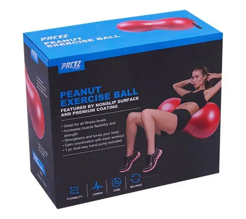 Мяч овальный PRCTZ Peanut Exercise Ball, 50х100 см - купить в